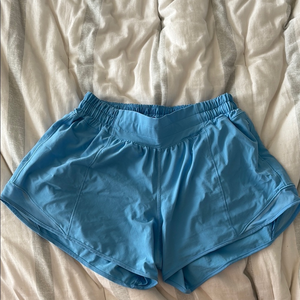 Lululemon Athletica Blue Hottie Hot Shorts - 4” inseam